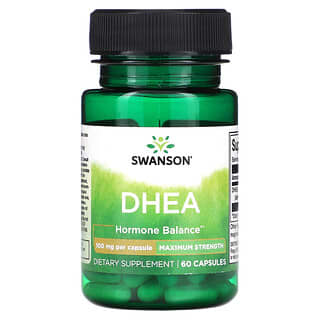 Swanson, DHEA, 100 mg, 60 cápsulas