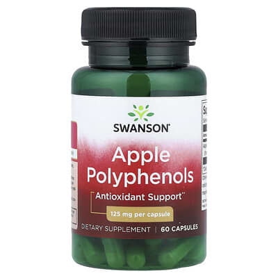 Swanson, Apple Polyphenols, 125 mg, 60 Capsules
