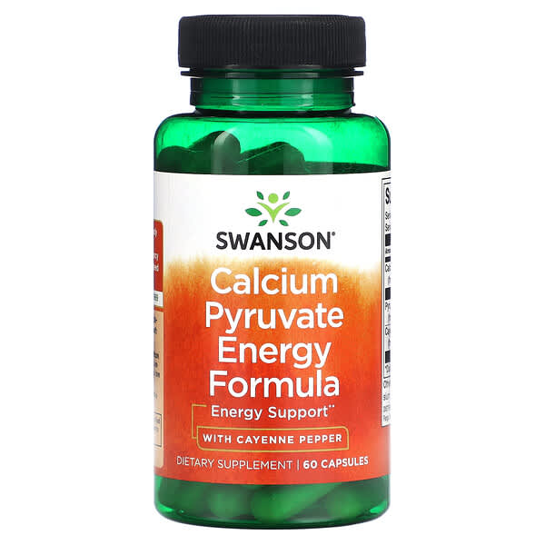 Swanson, 丙酮酸鈣能量配方，60 粒膠囊