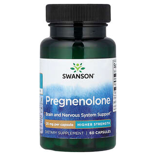 Swanson Vitamins, Pregnenolone, High Potency, 25 mg, 60 Capsules