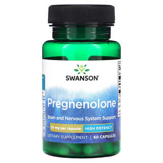 Swanson, Pregnenolona, 25 mg, 60 cápsulas