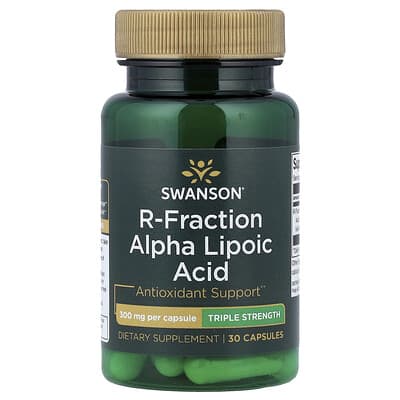 Swanson, R-Fraction Alpha-Lipoic Acid, Triple Strength, 300 mg, 30 Capsules