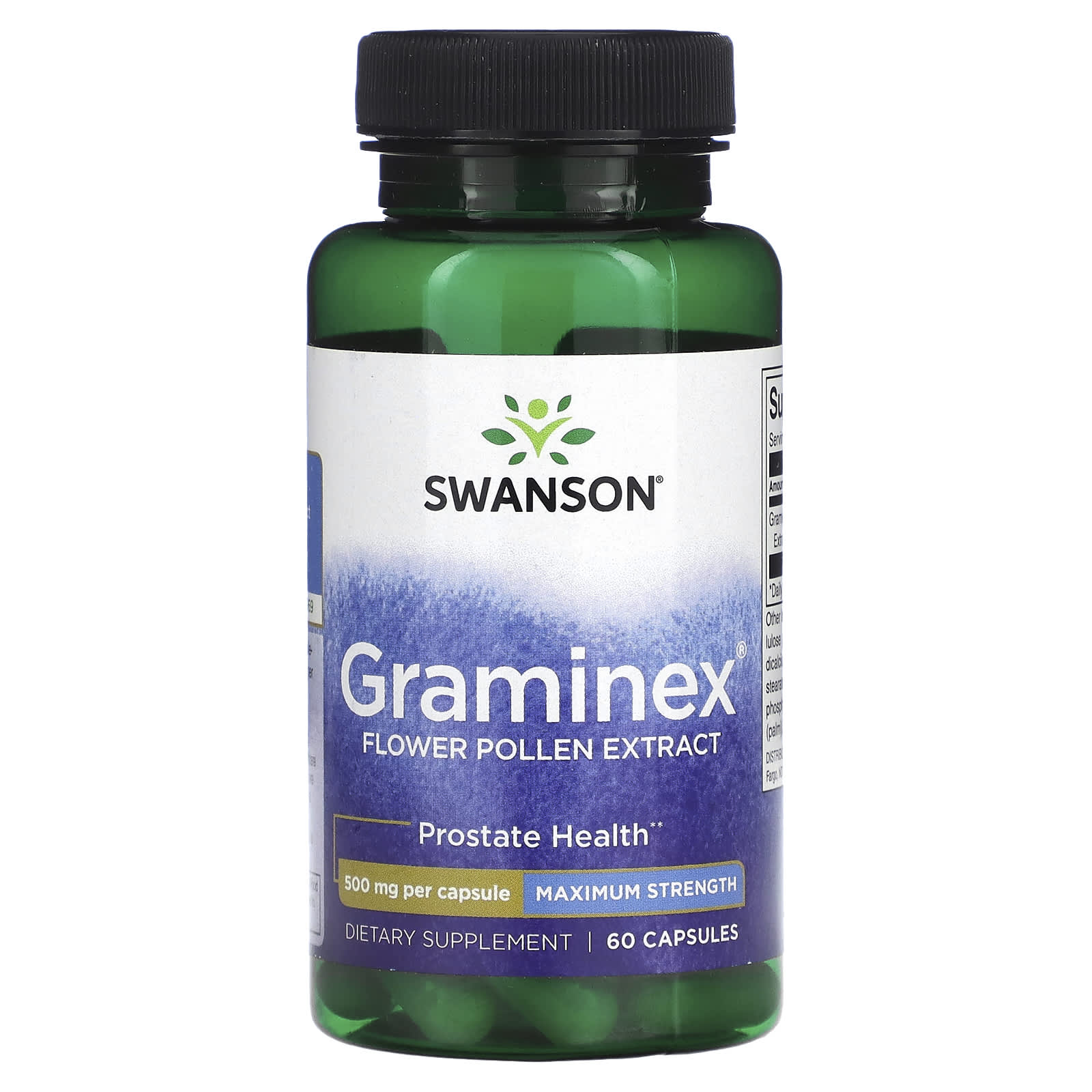 Swanson, Graminex Flower Pollen Extract, Maximum Strength, 500 mg, 60