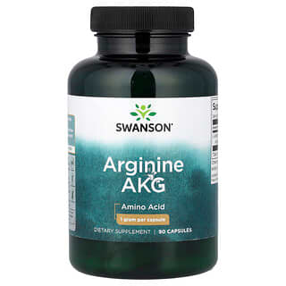 Swanson Vitamins, Arginine AKG, 1 g, 90 Capsules