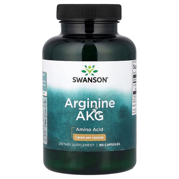 Swanson Vitamins, 精氨酸 AKG，1 克，90 粒膠囊