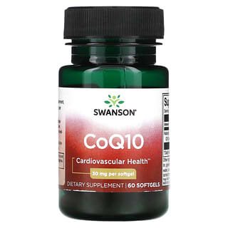 Swanson, CoQ10, 30 mg, 60 Cápsulas Softgel
