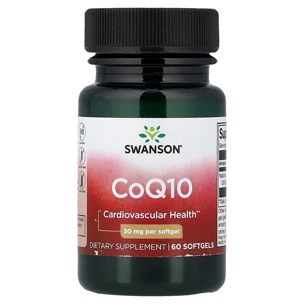 Swanson Vitamins, CoQ10, 30 mg, 60 Weichkapseln