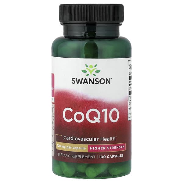 Swanson Vitamins, CoQ10, 120mg, 캡슐 100정