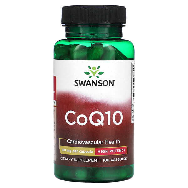 Swanson CoQ10, High Potency, 120 mg, 100 Capsules
