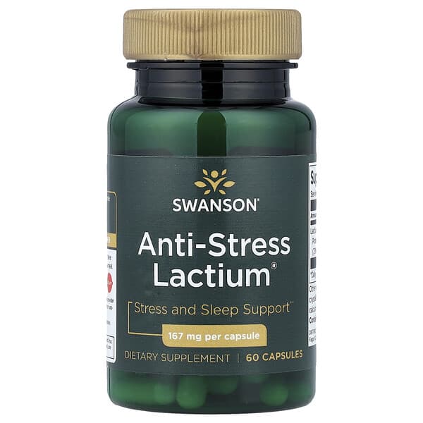 Swanson Anti-Stress Lactium®, 167 mg, 60 Capsules