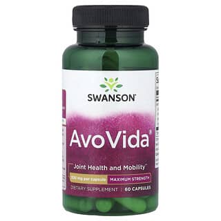 Swanson, AvoVida®, Maximum Strength, 300 mg, 60 Capsules