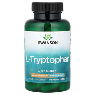 Swanson Vitamins, L-Triptofano, 500 mg, 90 Cápsulas Vegetais