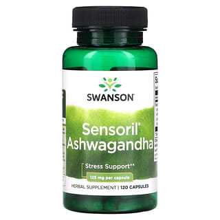 Swanson, Sensoril Ginseng indio, 125 mg, 120 cápsulas