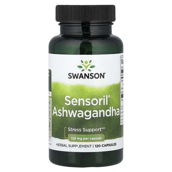 Swanson Vitamins, Sensoril® Ashwagandha, 125 mg, 120 Capsules — product photo 1