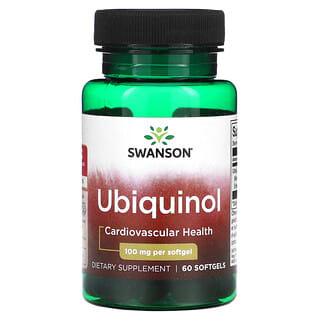 Swanson, Ubiquinol, 100 mg, 60 miękkich kapsułek