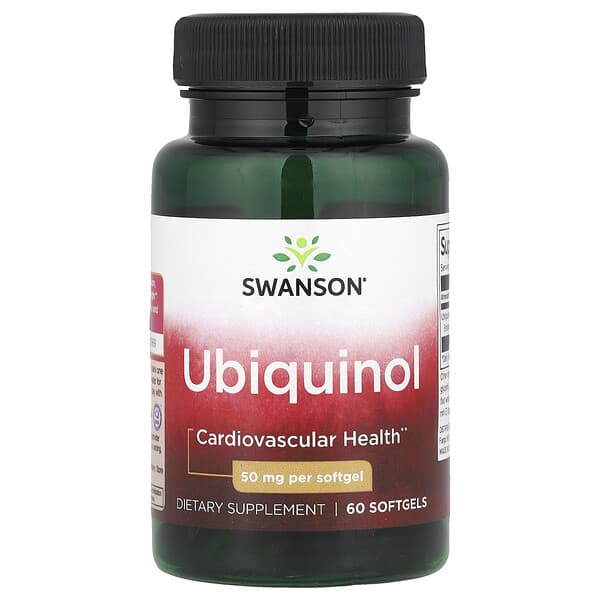 Swanson Ubiquinol, 50 mg, 60 Softgels