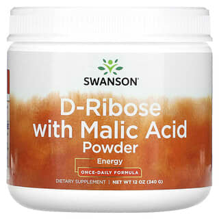 Swanson, D-ribosa con ácido málico en polvo, 340 g (12 oz)
