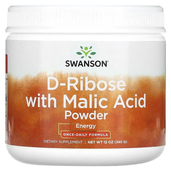 Swanson, D-Ribose With Malic Acid Powder, 12 oz (340 g)