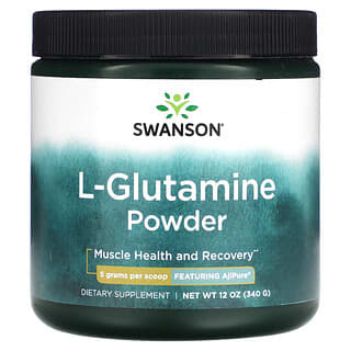 Swanson, L-glutamina en polvo, 340 g (12 oz)