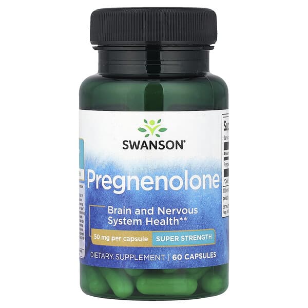 Pregnenolone, Super Strength, 50 mg, 60 Capsules