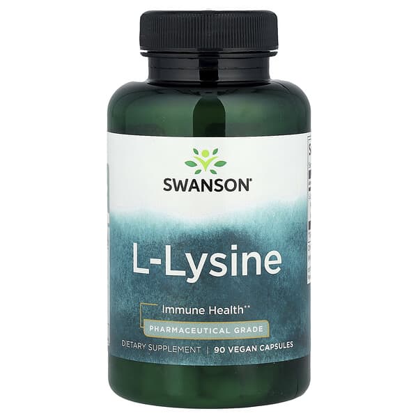 L-Lysine, 90 Vegan Capsules (500 mg per Capsule)