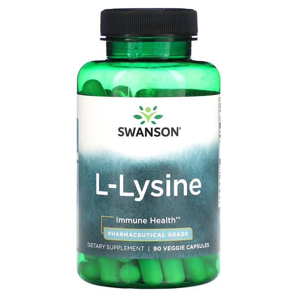 Swanson, L-賴氨酸，90 粒素食膠囊