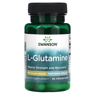 Swanson, L-Glutamine, 500 mg, 60 Veg Caps