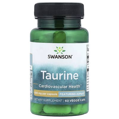 Swanson, Taurine, 500 mg, 60 Vegetarian Capsules