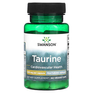 Swanson, Таурин, 500 мг, 60 растительных капсул