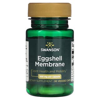 Swanson, Membrana de cáscara de huevo, 500 mg, 30 cápsulas vegetales