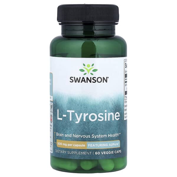 L-Tyrosine, 500 mg, 60 Veggie Caps