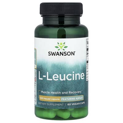Swanson, L-Leucine, Vegan, 500 mg, 60 Capsules
