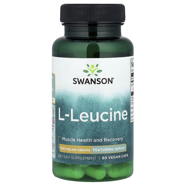 L-Leucine, 500 mg, 60 Vegan Caps