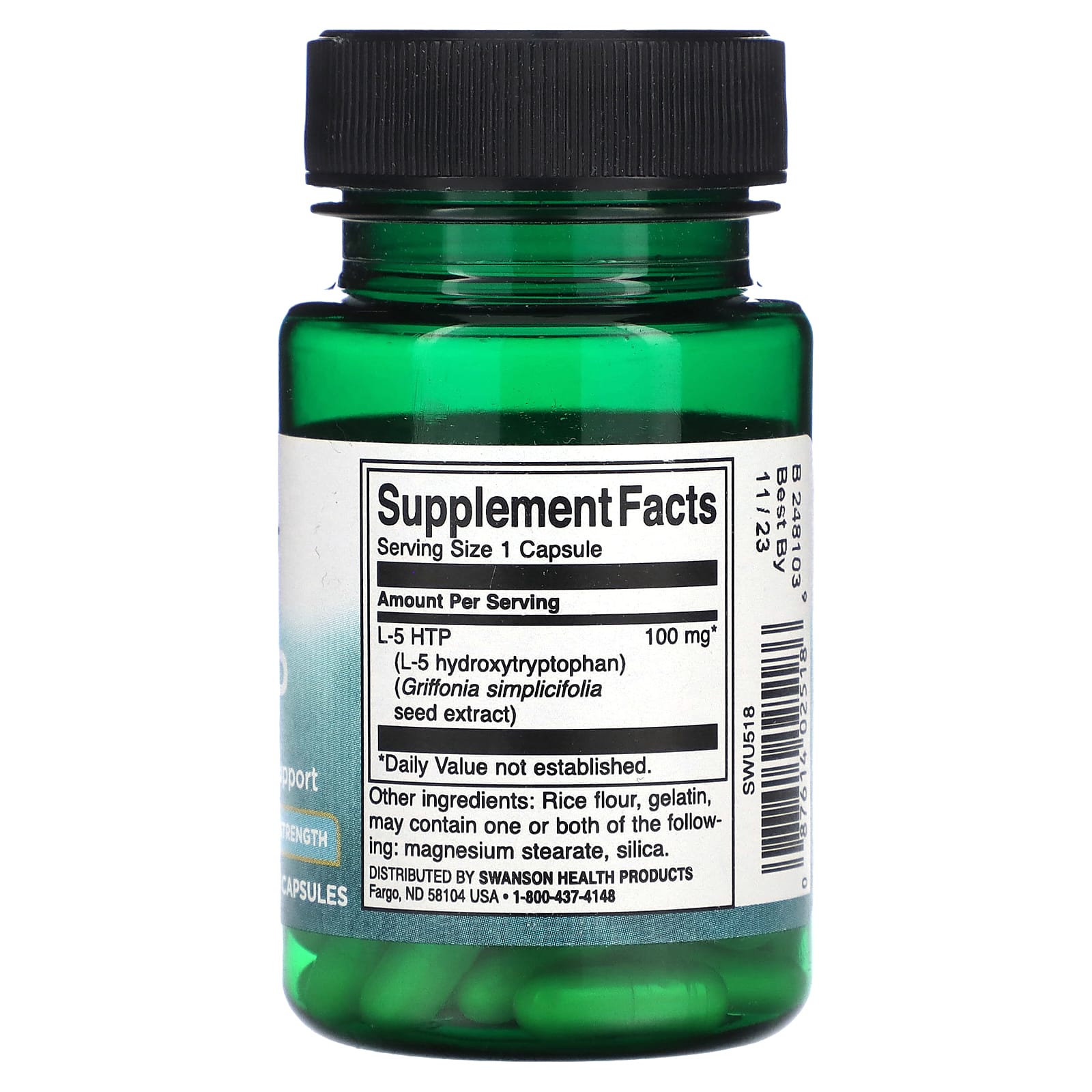 Swanson, 5HTP, Extra Strength, 100 mg, 60 Capsules