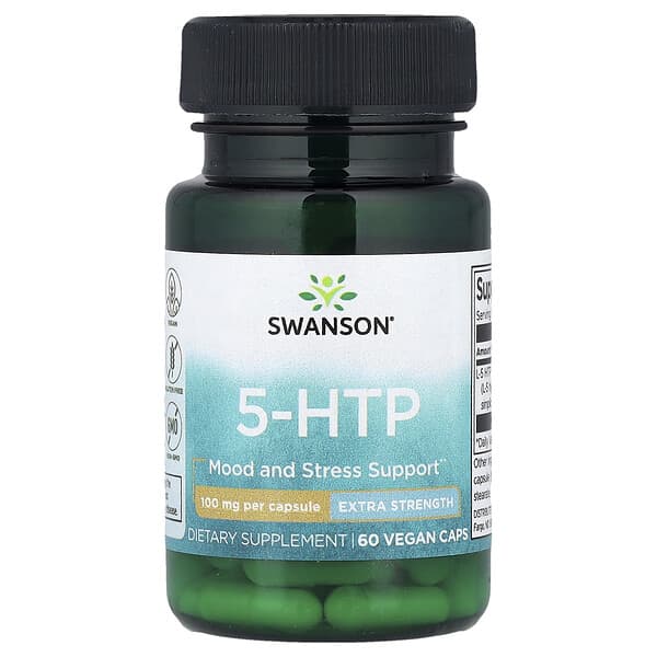 5-HTP, 100 mg, 60 Vegan Caps