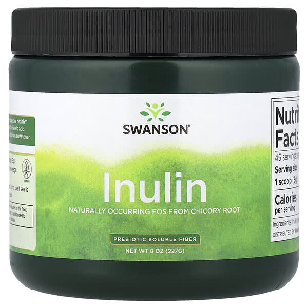 Swanson Vitamins, 이눌린, 프리바이오틱 수용성 식이섬유, 227g(8oz)