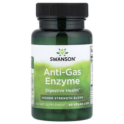 Swanson, Anti-Gas Enzymes, Premium Blend, 90 Vegan Capsules