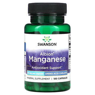 Swanson, Albion Manganese, 10 mg, 180 Capsules