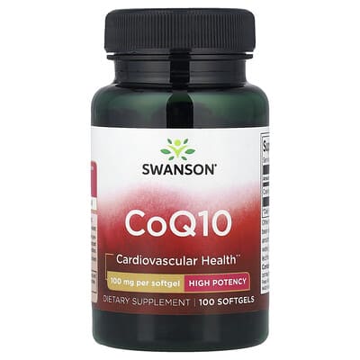 Swanson, CoQ10, High Potency, 100 mg, 100 Softgels