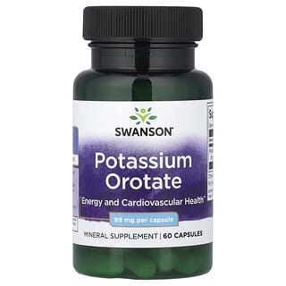 Swanson, Potassium Orotate, 99 mg, 60 Capsules
