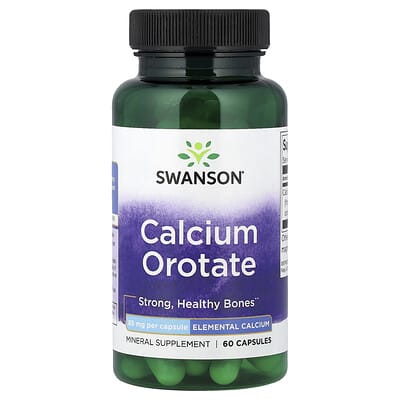 Swanson, Calcium Orotate, 85 mg, 60 Capsules
