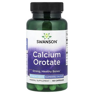 Swanson, Calcium Orotate , 85 mg , 60 Capsules