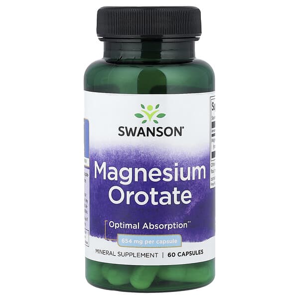 Magnesium Orotate, 654 mg, 60 Capsules