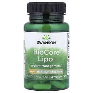 Swanson, Lipo BioCore®, Força Máxima, 60 Cápsulas Vegetais (50 mg por Cápsula)