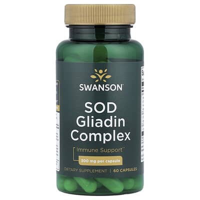 Swanson, SOD Prolamin Complex, 300 mg, 60 Capsules