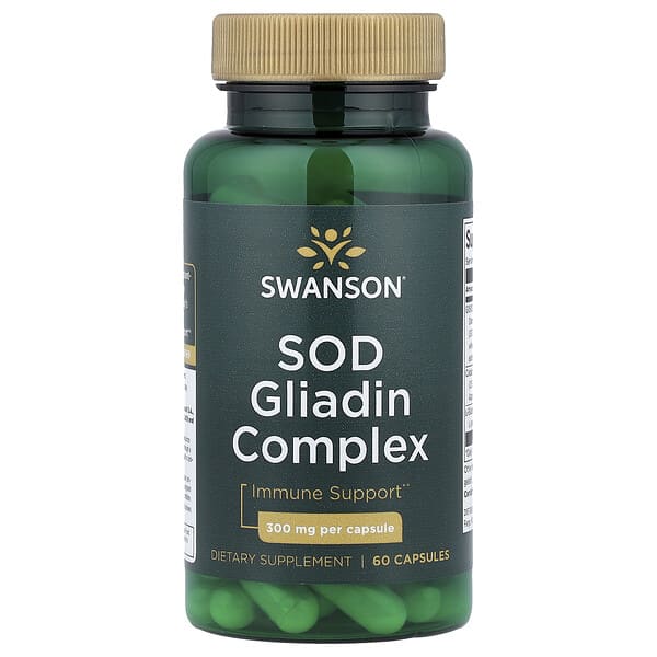 SOD Gliadin Complex, 300 mg, 60 Capsules