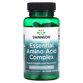 Swanson, Complejo de aminoácidos esenciales, 60 cápsulas vegetales