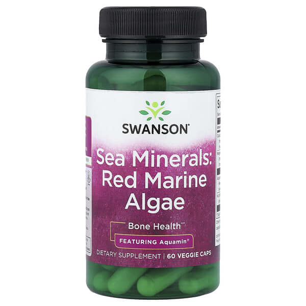 Swanson Sea Minerals, Red Marine Algae, 60 Veggie Caps