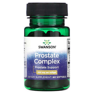 Swanson, 前立腺コンプレックス、200mg、ソフトジェル60粒