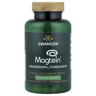 Swanson, Magnesium L-Threonate, 90 Vegan Capsules